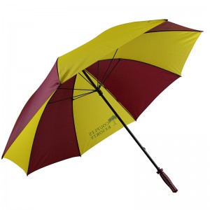 190T pongee платформа за голф чадър ръчен открит голф чадър с лого по поръчка печат