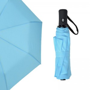Сгъване на корпоративни подаръци маркетинг автоматично отваряне и затваряне по поръчка дизайн 3 сгъваеми чадъра за дъжд