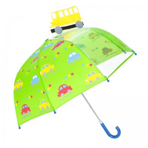 Евтина бяла рамка за фибростъкло за безопасност деца компактен 1-панелен POE дъжд детски чадър