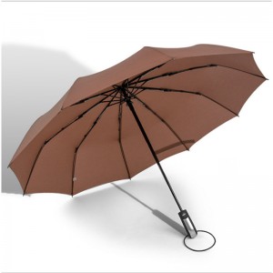 10ribs автоматично отваряне и автоматично затваряне на потребителско лого по поръчка 3 сгъваеми чадъра с печат