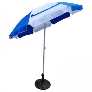 Наклон на плажния чадър на открито голям слънчев чадър